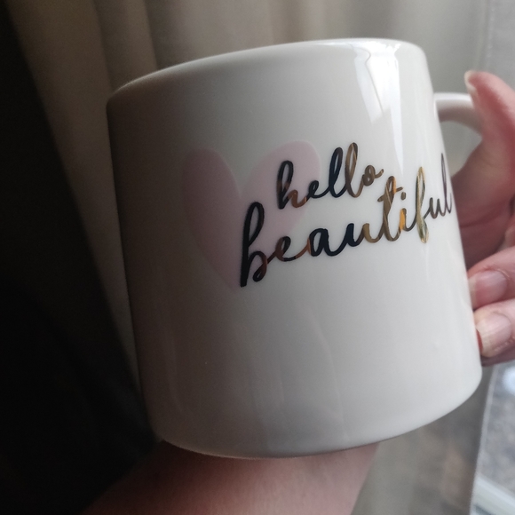 Set of 2 Threshold Hello Beautiful 16 oz  Mugs - Picture 2 of 6
